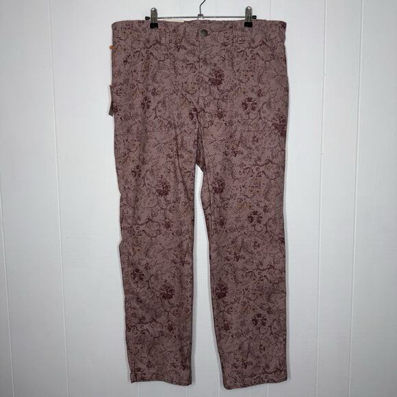 Knox Rose Target Women’s Straight Leg High Rise Floral Pants Rose Ash Size XXL - Picture 1 of 7